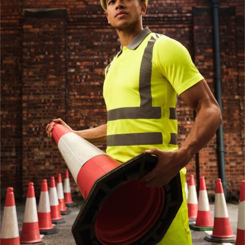 Hi-Vis Pro Contract Polo Shirt (Class 2) Thumbnail