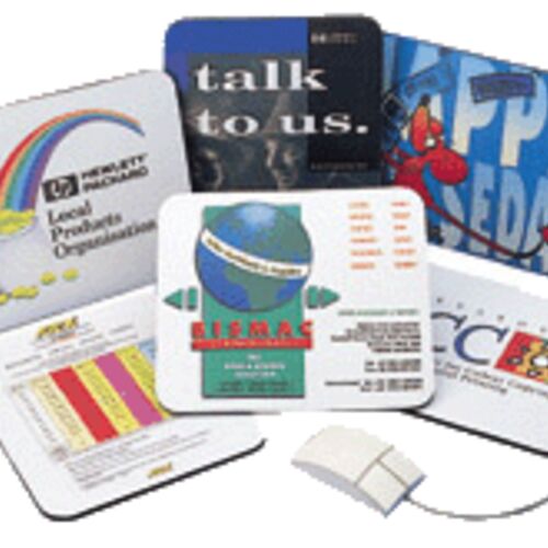 Mousemat Traditional Natural Rubber Black Base 250x190x6mm Thumbnail