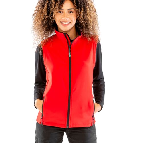 Ladies' Printable Softshell Bodywarmer with Recycled Fleece Inner Thumbnail