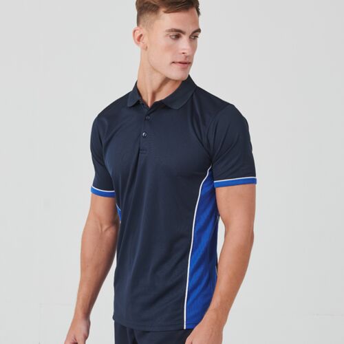 Finden + Hales Contrast Panel Polo Shirt Thumbnail