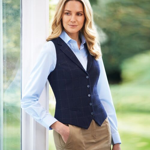 Brook Taverner Ladies Nashville Tweed Waistcoat Thumbnail