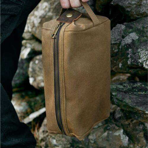 Heritage Waxed Canvas Wash Bag Thumbnail