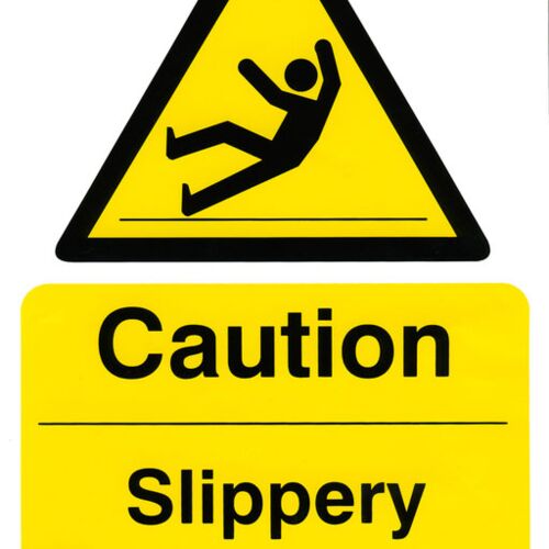 CAUTION SLIPPERY FLOOR SURFACE 200MM X 300MM (PACK 5) Thumbnail