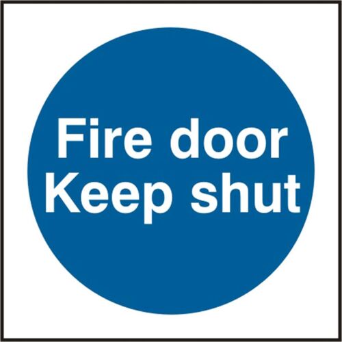 FIRE DOOR KEEP SHUT RPVC (PK5) 100MM X 100MM Thumbnail