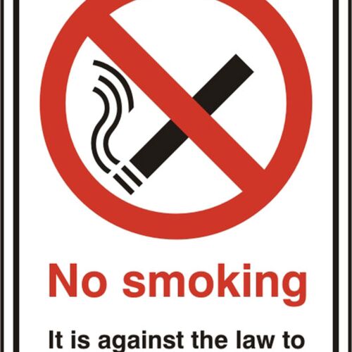 NO SMOKING RPVC (PK5) 148MM X 210MM Thumbnail