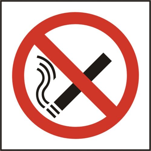 NO SMOKING SYMBOL SAV (PK5) 100MM X 100MM Thumbnail