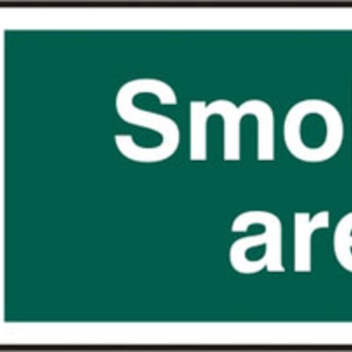 SMOKING AREA RPVC (PK5) 300MM X 100MM Thumbnail