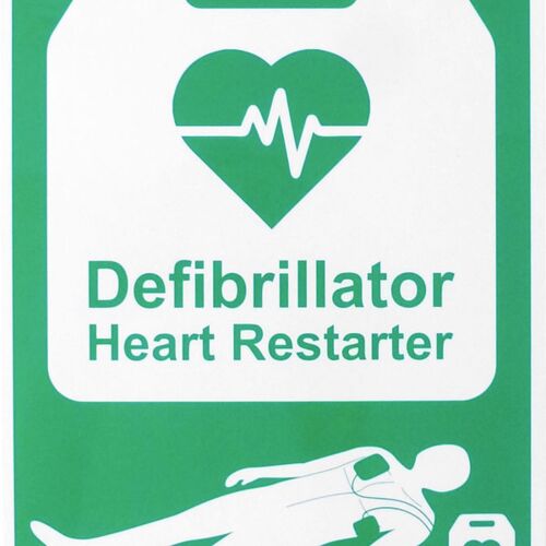 AED AUTOMATED EXTERNAL DEFIBRILLATOR SIGN Thumbnail