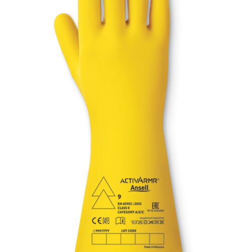 LOW VOLTAGE ELECTR INSULATING GLOVE (CLASS 0) 14" Pk1 Thumbnail