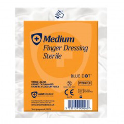 CLICK MEDICAL FINGER DRESSING 5cm X 5cm Bx 10 Thumbnail