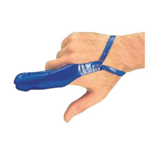 CLICK MEDICAL FINGERSTALL BLUE MEDIUM Bx 10 Thumbnail