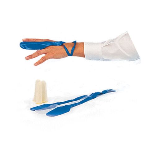 CLICK MEDICAL FINGERSTALL BLUE LARGE Bx 10 Thumbnail