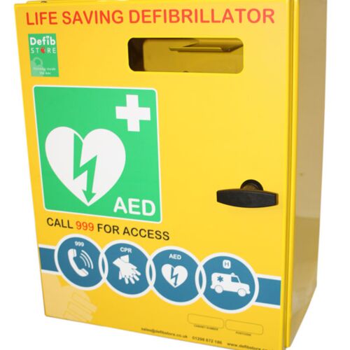DEFIBRILLATOR STAINLESS STEEL CABINET NO LOCK & ELECTRICS Each Thumbnail