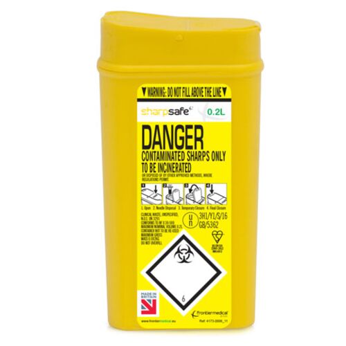 SHARP SAFE SHARPS BIN 0.2LTR Each Thumbnail