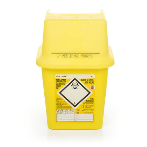 SHARP SAFE SHARPS BIN 4LTR Each Thumbnail