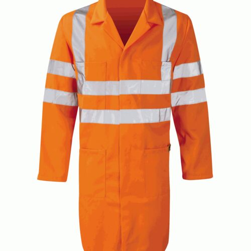Hi-Vis Warehouse Style Long Coat Thumbnail